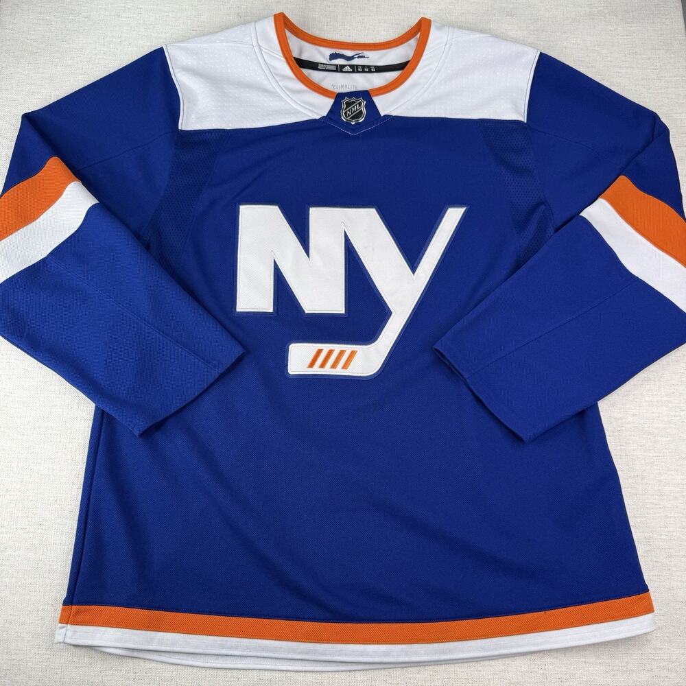 New York Islanders Adidas Hockey Jersey Size 52 Authentic DT6304 Mens Blue NHL